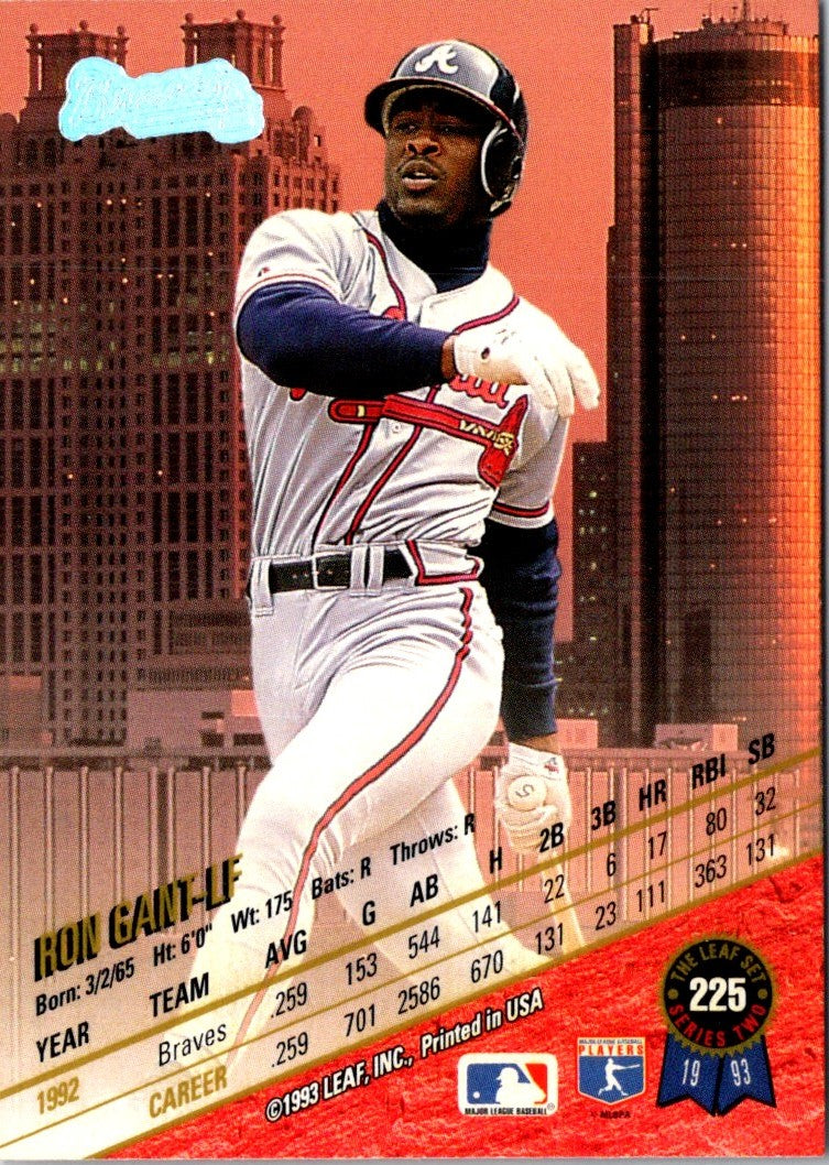 1993 Leaf Ron Gant