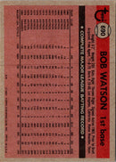 1981 Topps Bob Watson