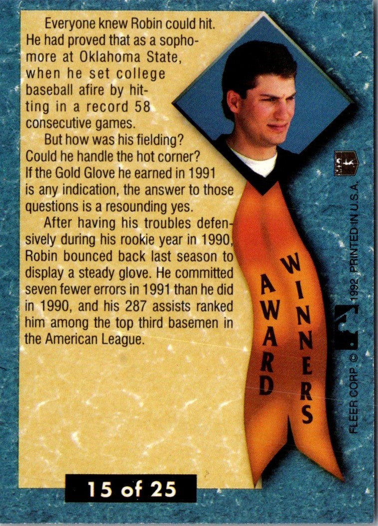 1992 Ultra Award Winners Robin Ventura