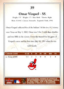 2004 SkyBox Autographics Omar Vizquel