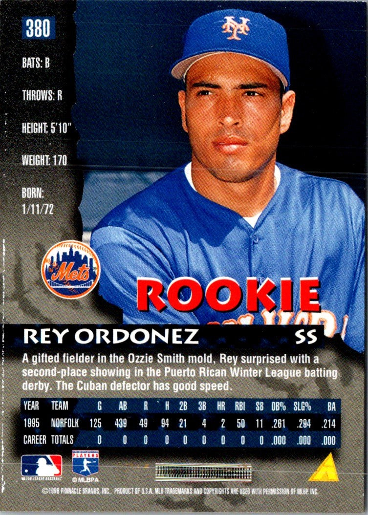 1996 Pinnacle Rey Ordonez
