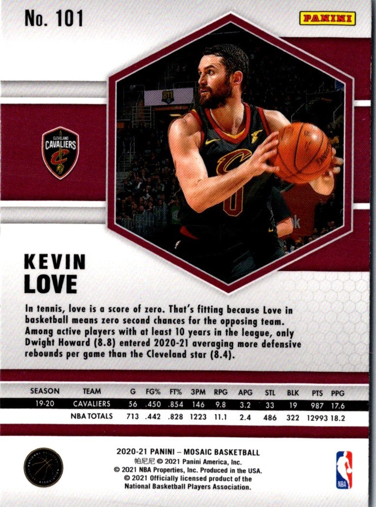 2020 Panini Mosaic Kevin Love