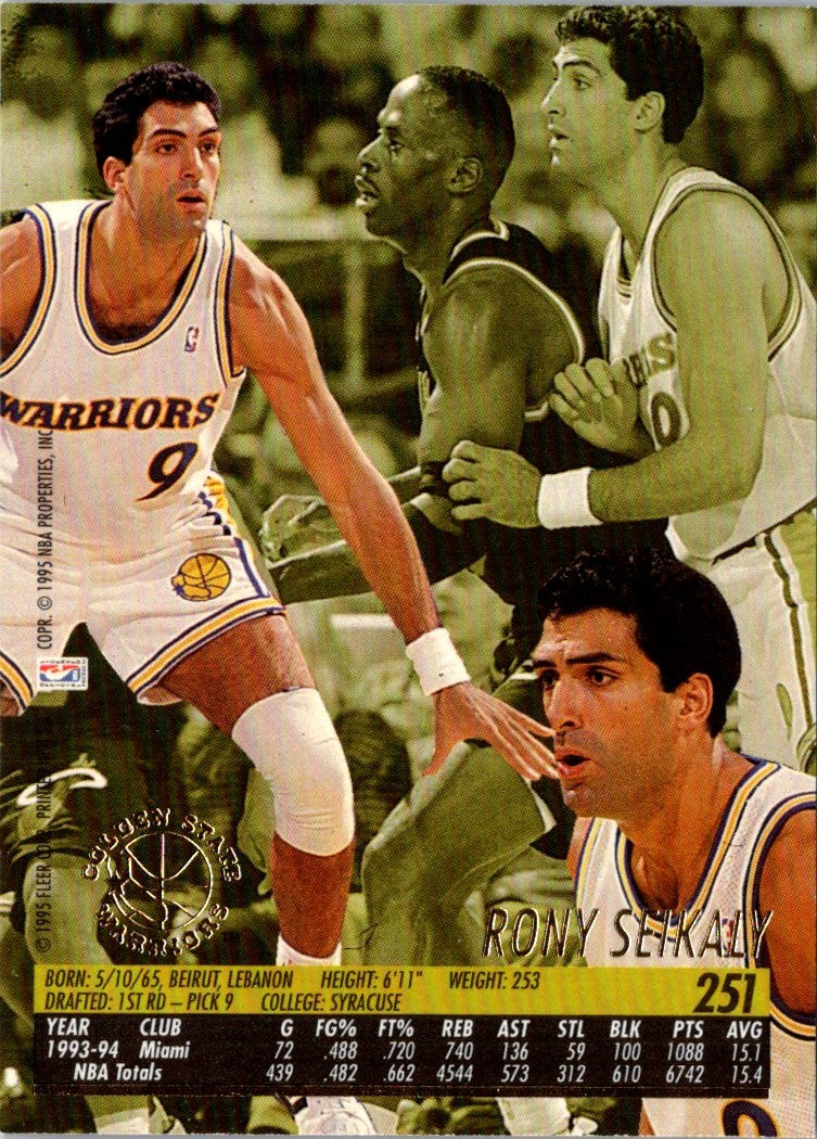 1995 Fleer Rony Seikaly