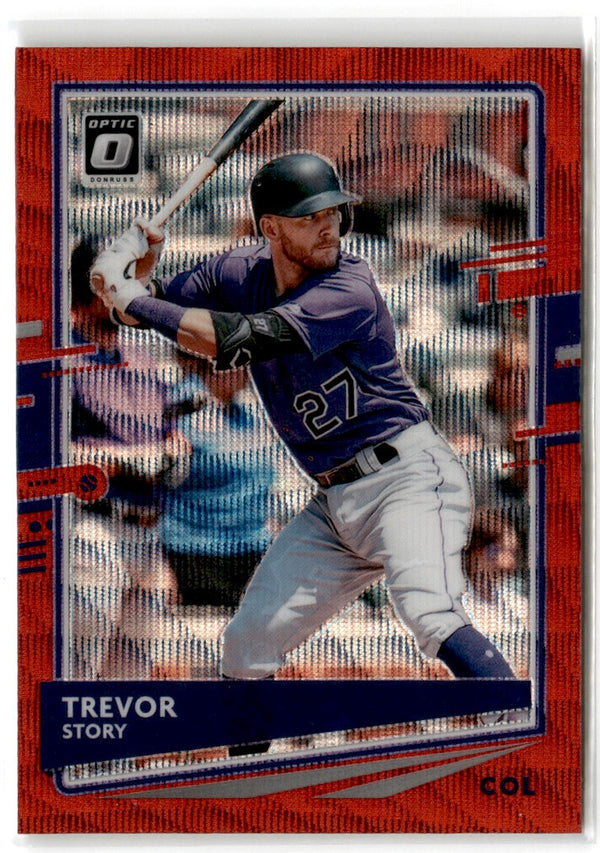 2020 Donruss Optic Red Wave Trevor Story #165