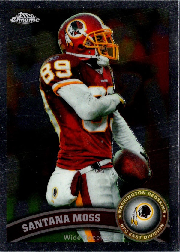 2011 Topps Chrome Santana Moss #17
