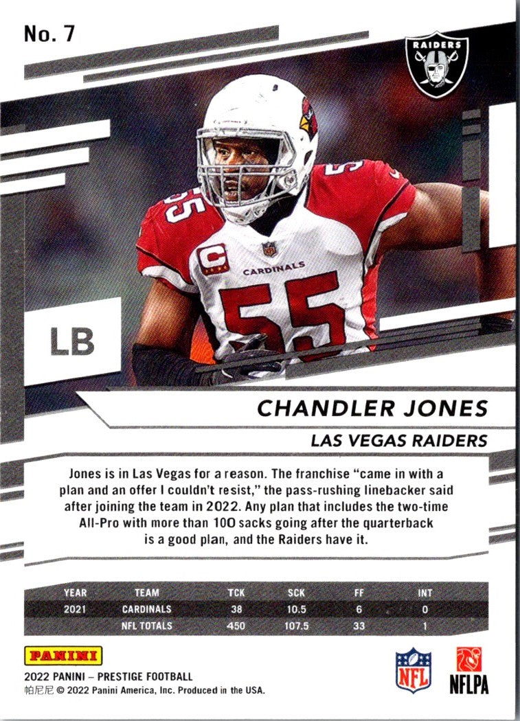 2022 Panini Prestige Chandler Jones