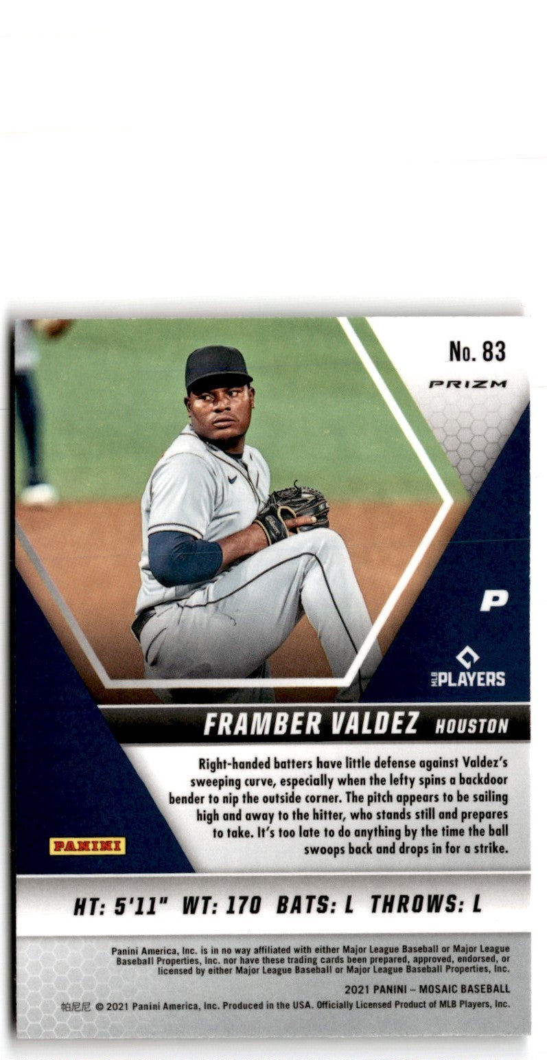 2021 Panini Mosaic Pink Camo Framber Valdez