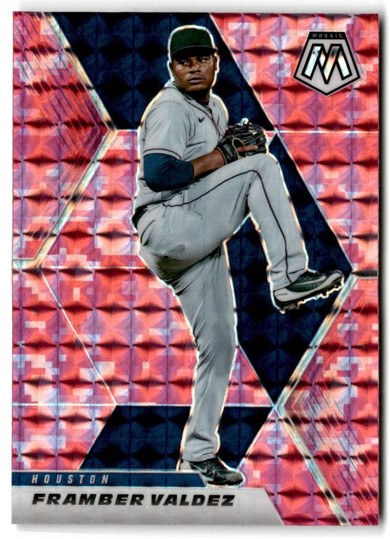 2021 Panini Mosaic Pink Camo Framber Valdez