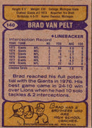 1979 Topps Brad Van Pelt