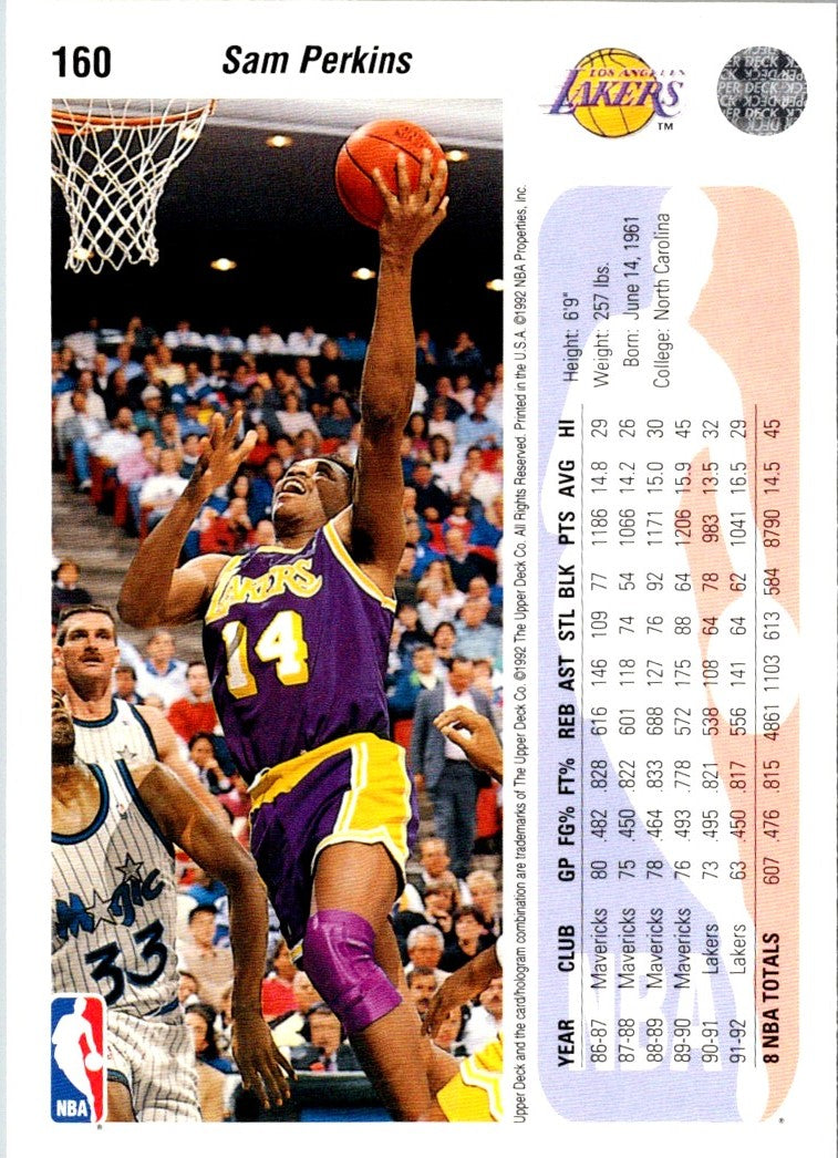 1992 Upper Deck Sam Perkins