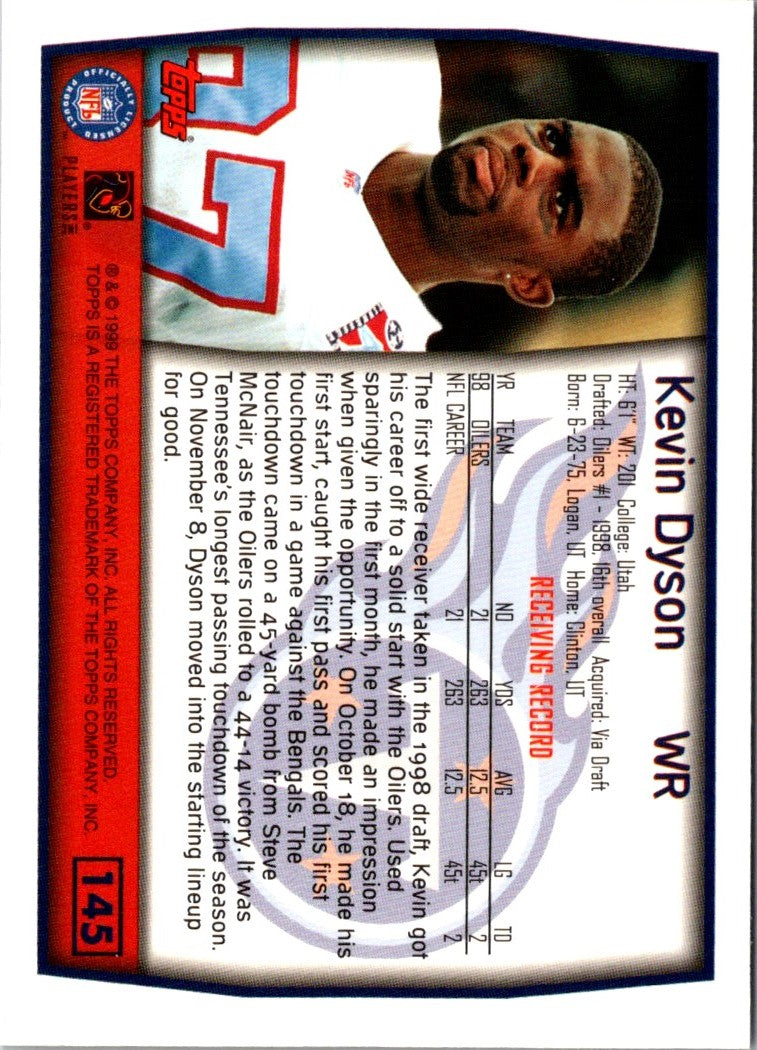 1999 Topps Kevin Dyson