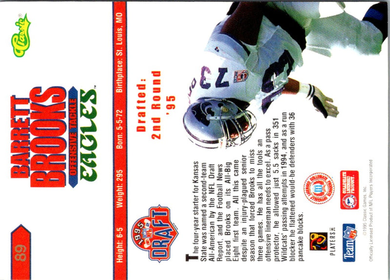 1995 Classic NFL Rookies Barrett Brooks