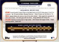 2015 Bowman Draft Picks & Prospects Tyrone Taylor #135