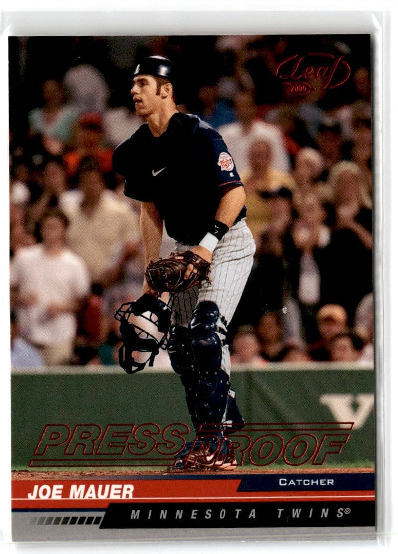 2005 Leaf Press Proofs Red Joe Mauer