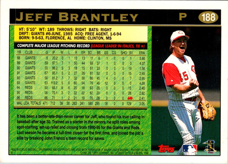 1997 Topps Jeff Brantley