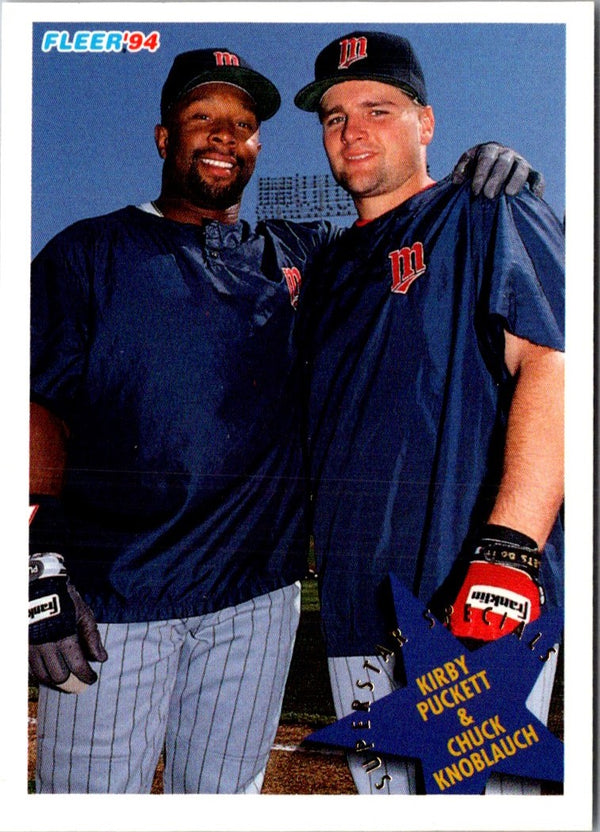 1994 Fleer Kirby Puckett/Chuck Knoblauch #712