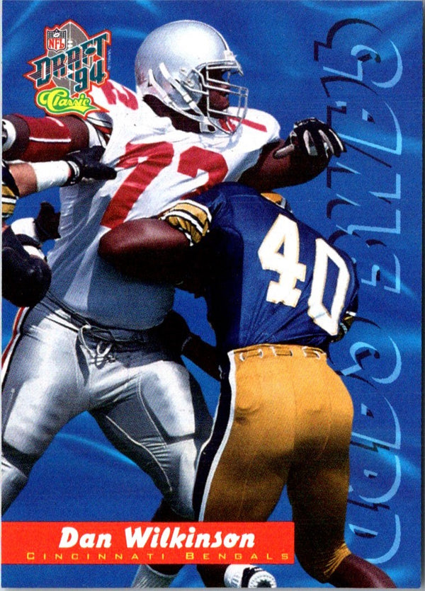 1994 Classic NFL Draft Game Cards Dan Wilkinson #GC4