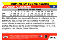 2005 Topps Roger Clemens #714