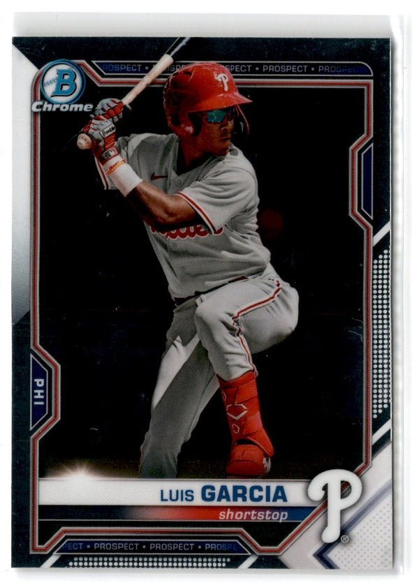 2021 Bowman Chrome Prospects Atomic Refractor Luis Garcia #BCP-79