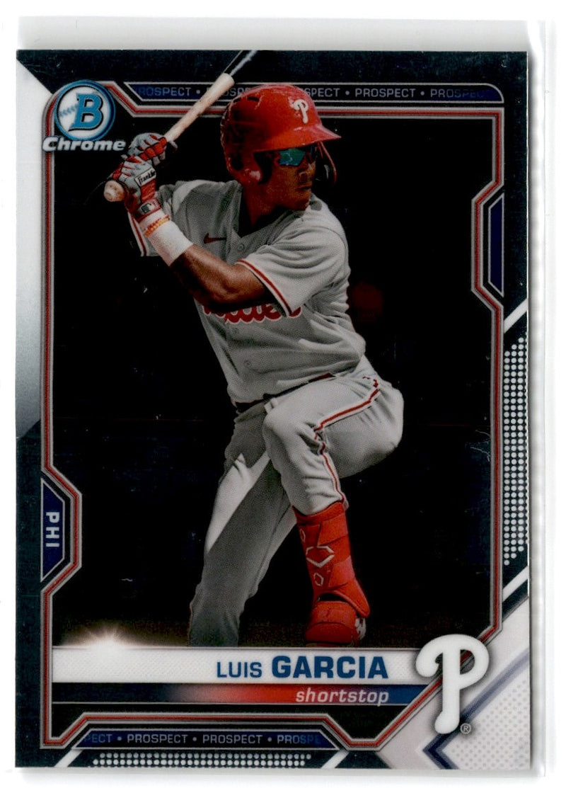 2021 Bowman Chrome Prospects Atomic Refractor Luis Garcia