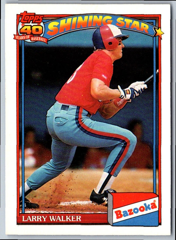 1991 Topps Bazooka Larry Walker #19