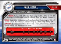 2019 Bowman Draft Jack Little #BD-43