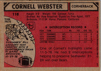 1980 Topps Cornell Webster #118