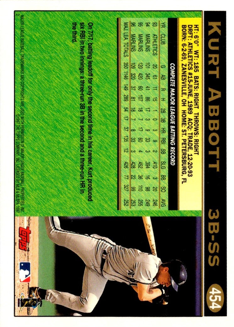 1997 Topps Kurt Abbott