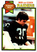 1979 Topps Cream Colored Back Mark van Eeghen