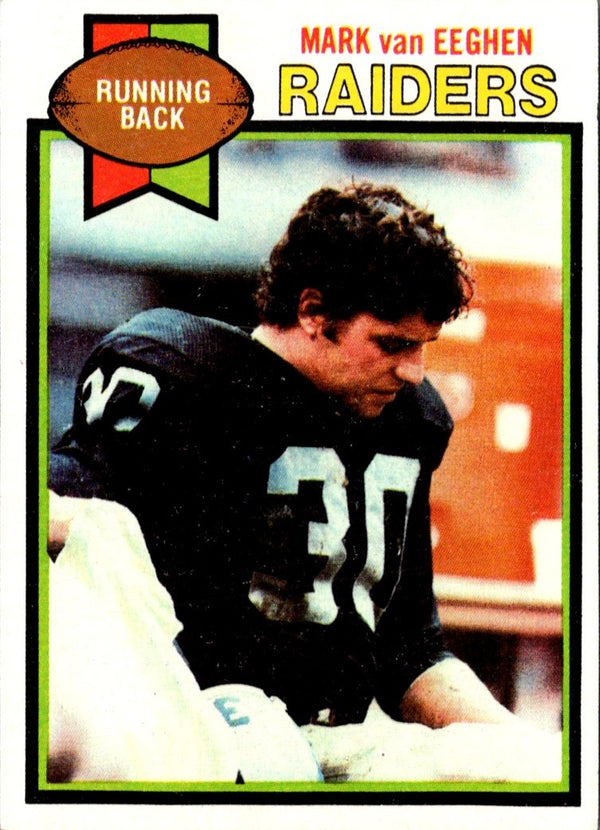 1979 Topps Cream Colored Back Mark van Eeghen #90