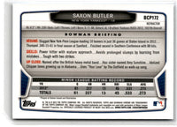 2013 Bowman Chrome Prospects Blue Wave Saxon Butler #BCP172