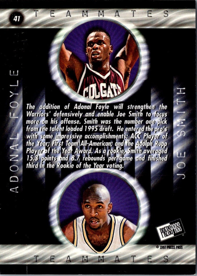 1997 Press Pass Double Threat Adonal Foyle/Joe Smith