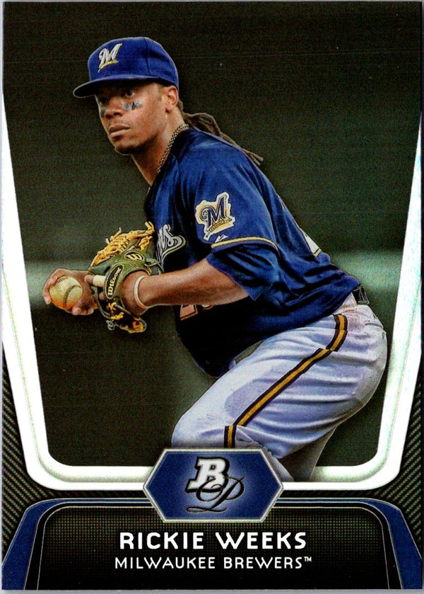 2012 Bowman Platinum Rickie Weeks #42