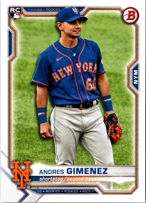 2021 Bowman Andres Gimenez #8 Rookie