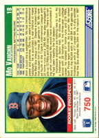 1991 Score Mo Vaughn #750