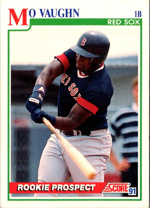 1991 Score Mo Vaughn #750