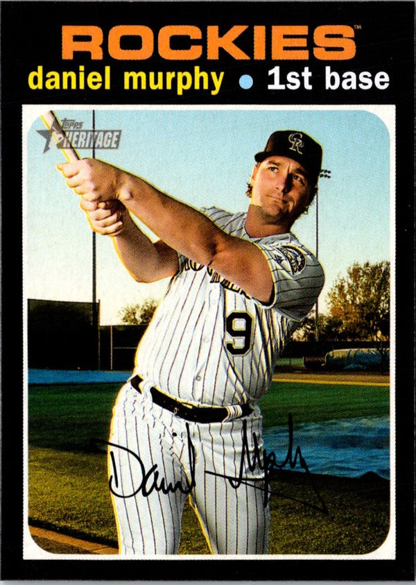 2020 Topps Heritage Daniel Murphy #158