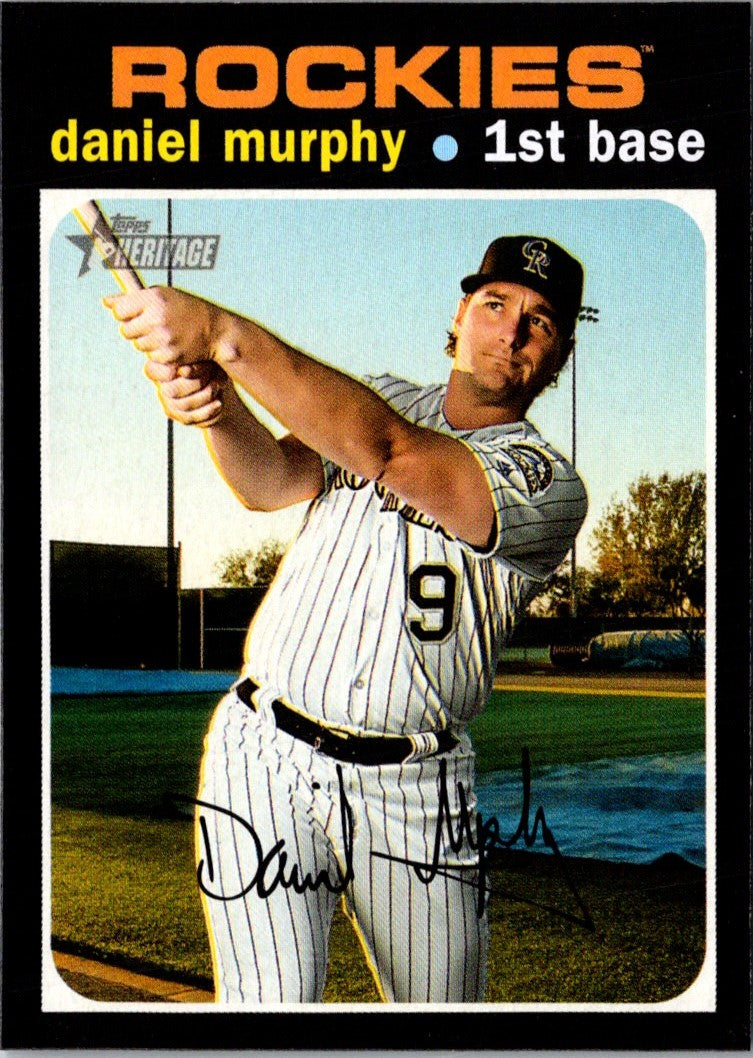 2020 Topps Heritage Daniel Murphy