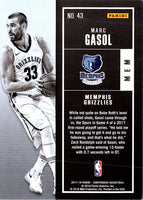 2018 Panini Absolute Memorabilia Marc Gasol #43