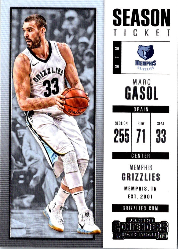 2018 Panini Absolute Memorabilia Marc Gasol #43