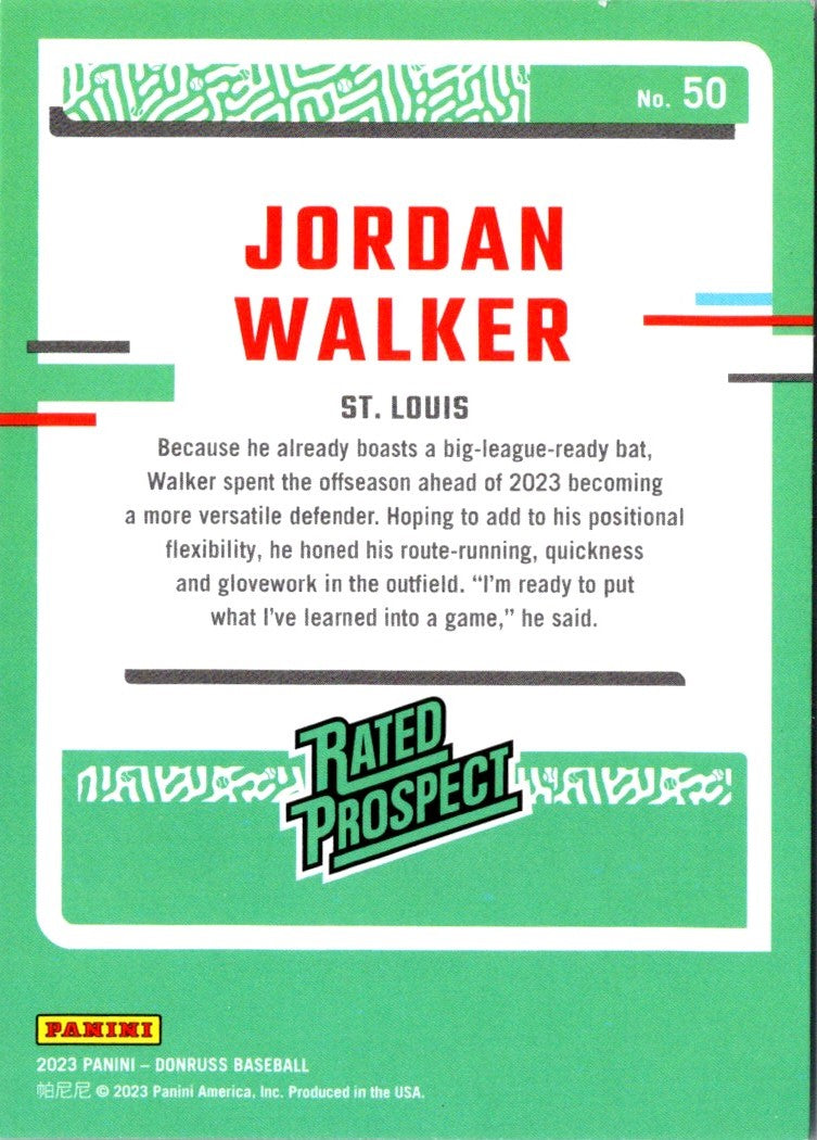 2023 Donruss Jordan Walker