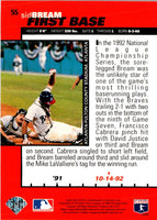 1992 Bicycle Atlanta Braves World Series David Justice #6