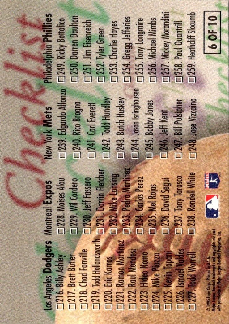 1995 Fleer Award Winners Raul Mondesi