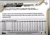 2020 Topps Opening Day Gregory Polanco #137