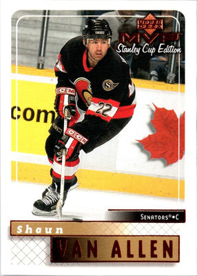 1999 Upper Deck MVP Stanley Cup Shaun Van Allen #130