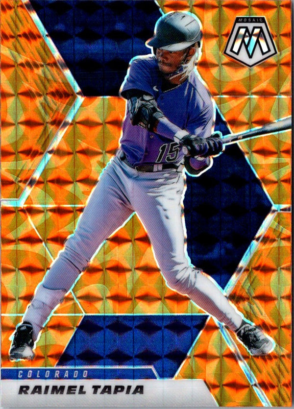 2021 Panini Mosaic Reactive Orange Raimel Tapia #161