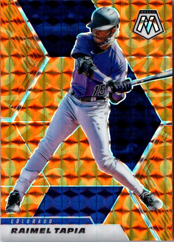 2021 Panini Mosaic Reactive Orange Raimel Tapia #161