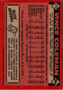 1986 Topps Vince Coleman