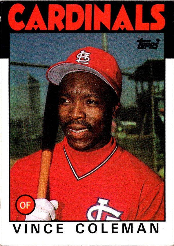 1986 Topps Vince Coleman #370