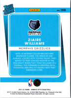 2021 Donruss Optic Blue Ziaire Williams #198